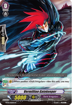 Vermillion Gatekeeper : BT03-025 - Cardfight!! Vanguard Single Card