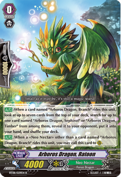 Arboros Dragon, Ratoon : BT08-029 - Cardfight!! Vanguard Single Card
