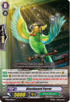 Blackboard Parrot : BT08-102 - Cardfight!! Vanguard Single Card