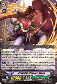 Armed Instructor, Bison : BT08-020 - Cardfight!! Vanguard Single Card