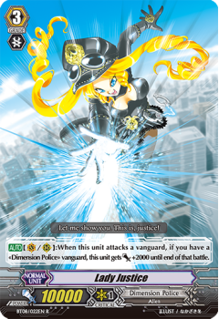 Lady Justice : BT08-022 - Cardfight!! Vanguard Single Card