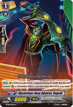 Mysterious Navy Admiral, Go : BT08-049 - Cardfight!! Vanguard Single Card