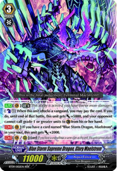 Blue Storm Supreme Dragon, : BT09-002 - Cardfight!! Vanguard Single Card