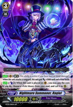 Nightmare Summoner, Raqiel : BT09-018 - Cardfight!! Vanguard Single Card