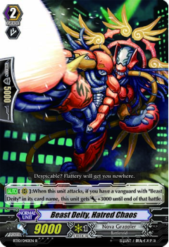 Beast Deity, Hatred Chaos : BT10-040 - Cardfight!! Vanguard Single Card