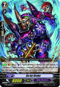 Go For Break : BT10-096 - Cardfight!! Vanguard Single Card