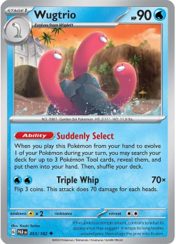 Wugtrio : SCARLET AND VIOLET - PARADOX RIFT 53/182 - Pokemon Single Card