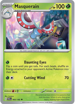 Masquerain : SCARLET AND VIOLET - PARADOX RIFT 02/182 - Pokemon Single Card