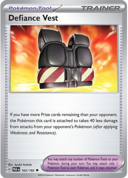 Defiance Vest : SCARLET AND VIOLET - PARADOX RIFT 162/182 - Pokemon Single Card