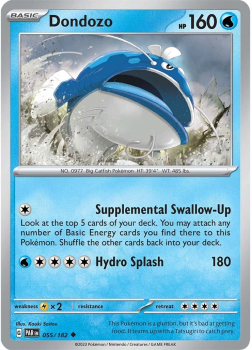 Dondozo : SCARLET AND VIOLET - PARADOX RIFT 55/182 - Pokemon Single Card