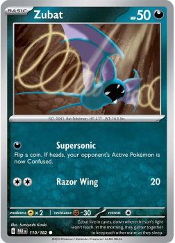 Zubat : SCARLET AND VIOLET - PARADOX RIFT 110/182 - Pokemon Single Card