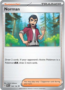 Norman : SCARLET AND VIOLET - PARADOX RIFT 168/182 - Pokemon Single Card