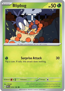 Blipbug : SCARLET AND VIOLET - PARADOX RIFT 10/182 - Pokemon Single Card