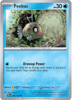 Feebas : SCARLET AND VIOLET - PARADOX RIFT 35/182 - Pokemon Single Card