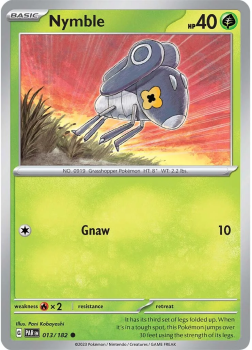 Nymble : SCARLET AND VIOLET - PARADOX RIFT 13/182 - Pokemon Single Card