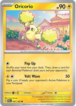 Oricorio : SCARLET AND VIOLET - PARADOX RIFT 67/182 - Pokemon Single Card