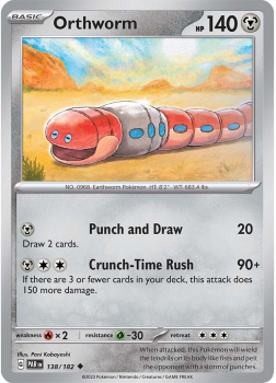 Orthworm : SCARLET AND VIOLET - PARADOX RIFT 138/182 - Pokemon Single Card