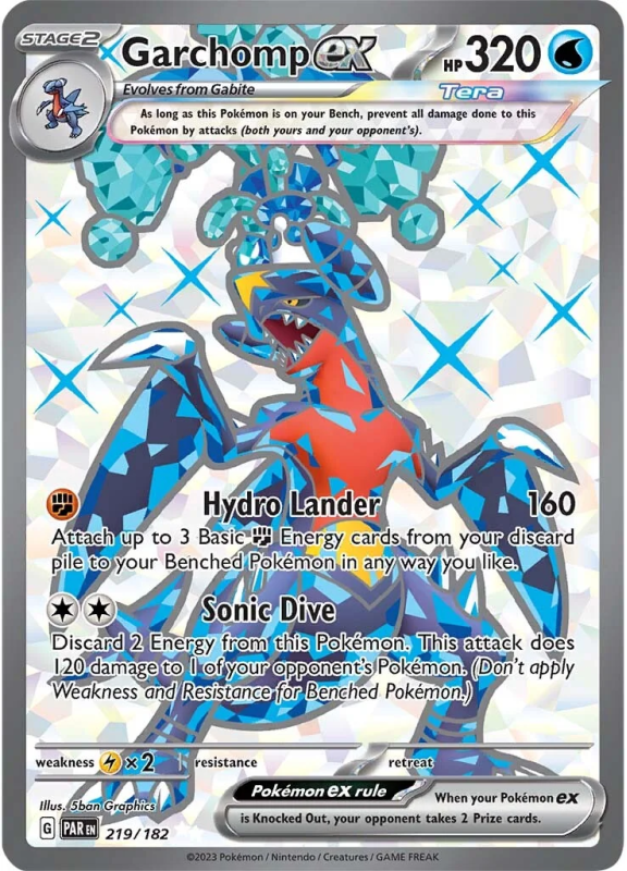 Garchomp ex : SCARLET AND VIOLET - PARADOX RIFT 219/182 - Pokemon Single Card Garchomp ex : SCARLET AND VIOLET - PARADOX RIFT 219/182 - Pokemon Single Card