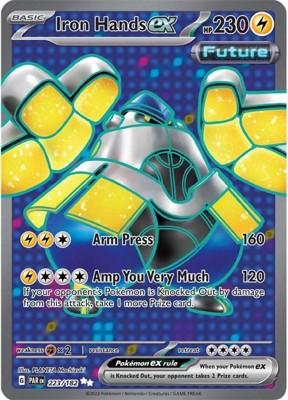 Iron Hands ex SCARLET AND VIOLET PARADOX RIFT 223/182 Pokemon