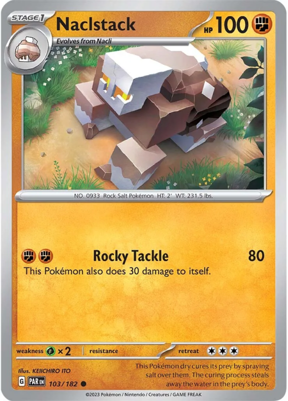 Naclstack : SCARLET AND VIOLET - PARADOX RIFT 103/182 - Pokemon Single Card