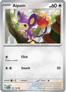 Aipom : SCARLET AND VIOLET - PARADOX RIFT 145/182 - Pokemon Single Card