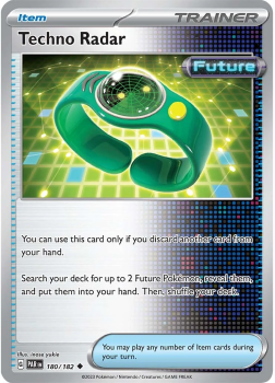 Techno Radar : SCARLET AND VIOLET - PARADOX RIFT 180/182 - Pokemon Single Card
