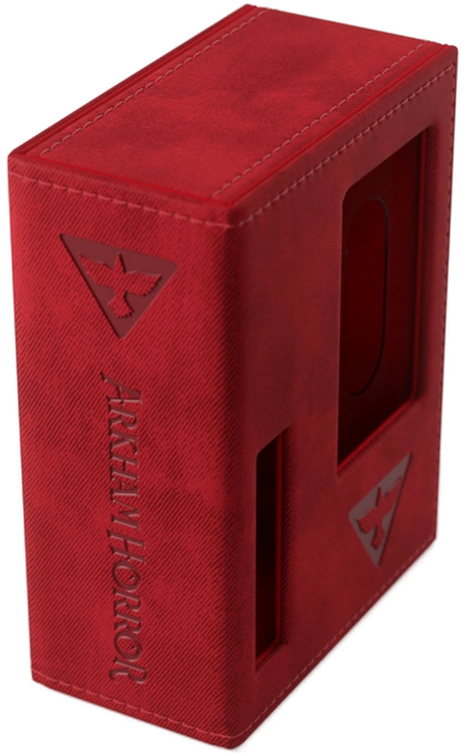 Gamegenic Arkham Horror Investigator Deck Tome – Survivor – Rode Deckbox – Officieel Gelicentieerd – Voor 1 Deck – Met Kaartscheider