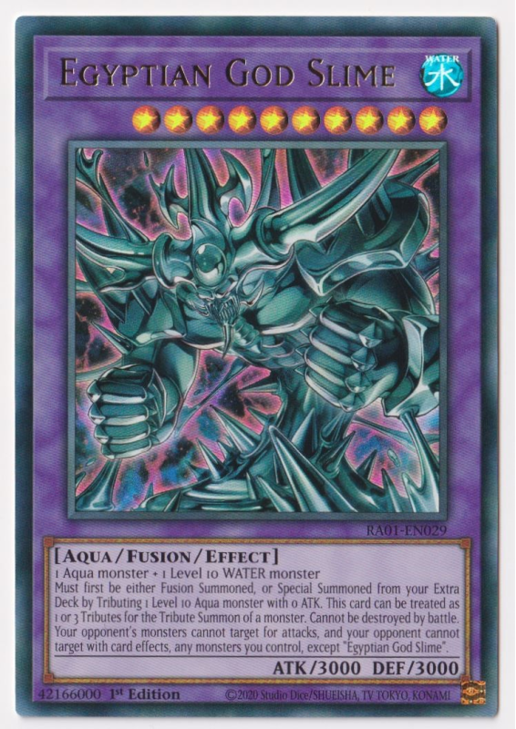 Yu-Gi-Oh! Egyptian God Slime UR - RA01-EN029 Ultra Rare 1st Edition Trading Card