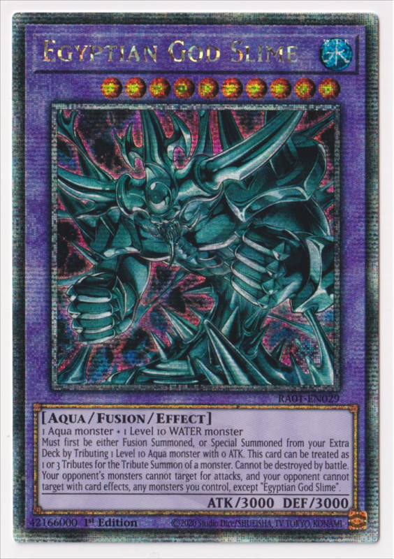 Egyptian God Slime (Quarter Century Secret Rare) : RA01-EN029 - Yu-Gi ...
