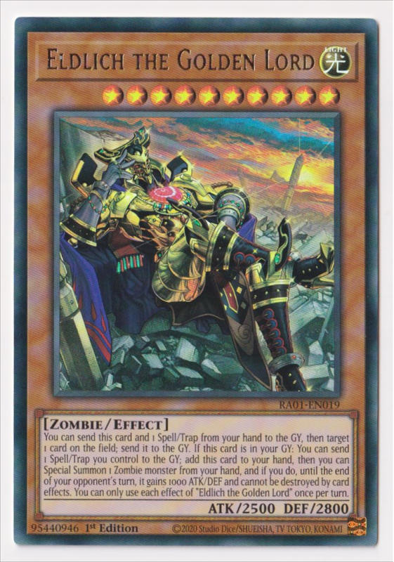 Eldlich Der Goldene Herr (Secret Rare) - RA01-EN019 - Secret Rare - 1. Auflage