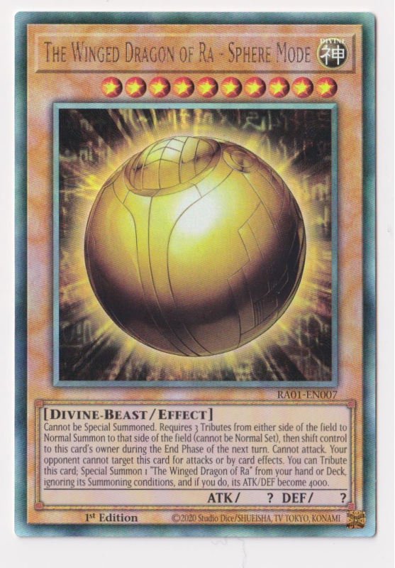 The Winged Dragon of Ra - Sphere Mode (Ultimate Rare) : RA01-EN007 - Yu ...