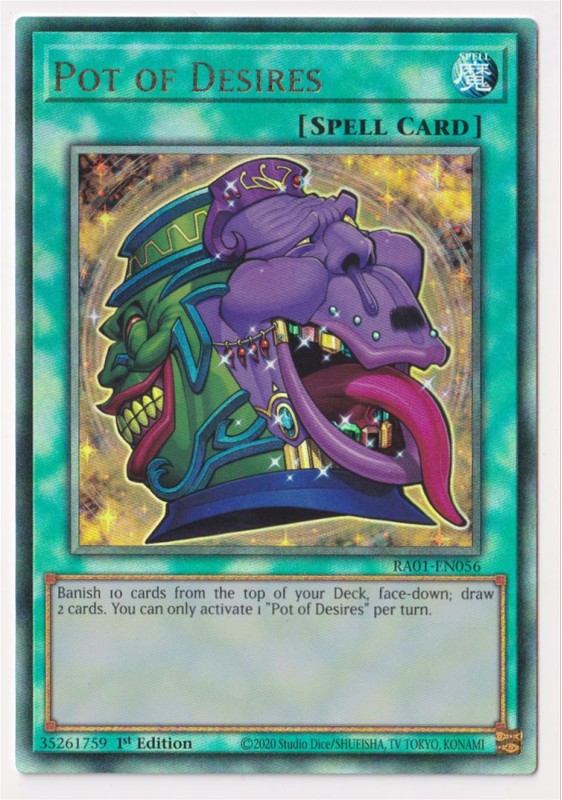 Pot of Desires (Ultimate Rare) : RA01-EN056 - Yu-Gi-Oh! Single Card Pot of Desires (Ultimate Rare) : RA01-EN056 - Yu-Gi-Oh! Single Card