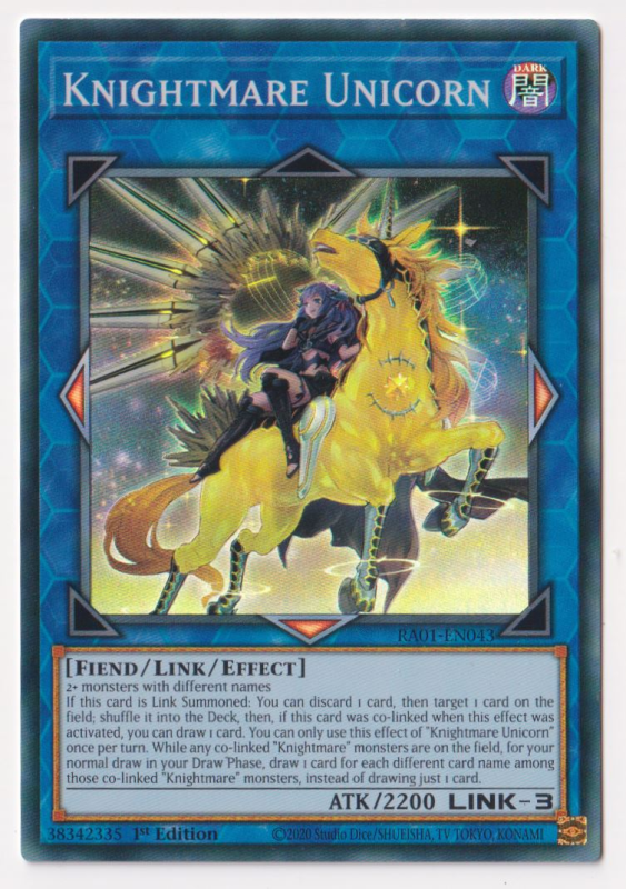 Knightmare Unicorn (Arte Alternativo) (Platinum Secret Rare) - RA01-EN043 - Platinum Secret Rare - 1ª Edición