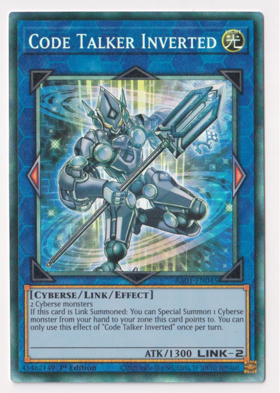 Cyberse Type Monster Code Talker Inverted IGAS-EN096 Prices | YuGiOh ...