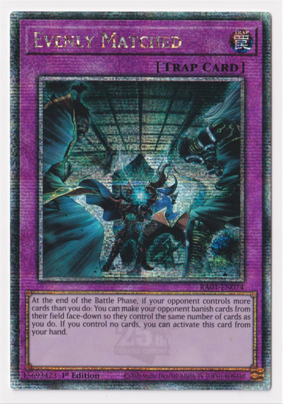 yugioh card evenly matched Official WCQ TOP CUT Playmat Unsealed Aus Ygo down so they control the same number of cards as you do YuGiOh EVENLY MATCHED Prismatic Ultimate