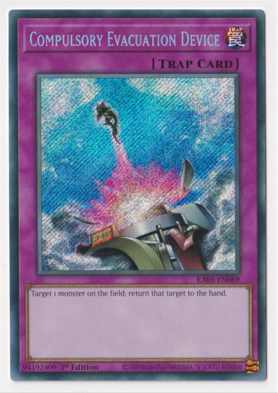 Compulsory Evacuation Device (Secret Rare) : RA01-EN069 - Yu-Gi-Oh ...