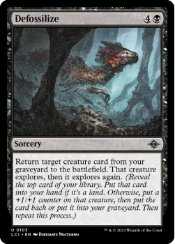 Defossilize single card from Magic the Gathering