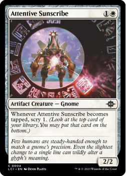 Attentive Sunscribe single card from Magic the Gathering