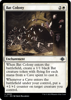 Bat Colony single card from Magic the Gathering