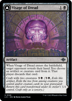 Visage of Dread // Dread Osseosaur single card from Magic the Gathering