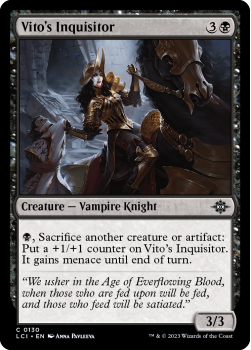 Vito's Inquisitor (FOIL) single card from Magic the Gathering