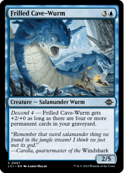 Frilled Cave-Wurm single card from Magic the Gathering