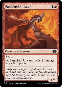 Panicked Altisaur single card from Magic the Gathering