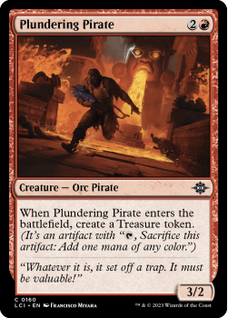 Plundering Pirate single card from Magic the Gathering