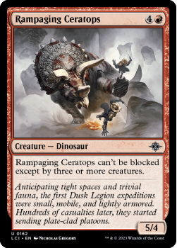 Rampaging Ceratops single card from Magic the Gathering