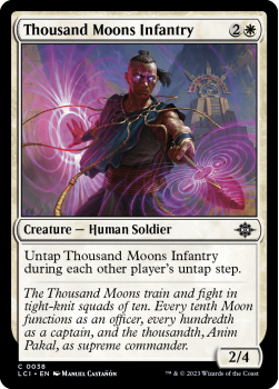 Thousand Moons Infantry (FOIL) single card from Magic the Gathering