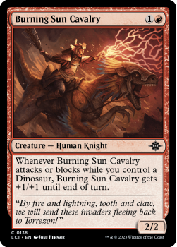 Burning Sun Cavalry single card from Magic the Gathering