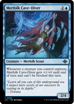 Merfolk Cave-Diver single card from Magic the Gathering