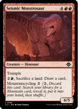 Seismic Monstrosaur single card from Magic the Gathering
