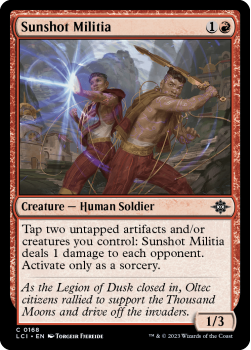 Sunshot Militia single card from Magic the Gathering